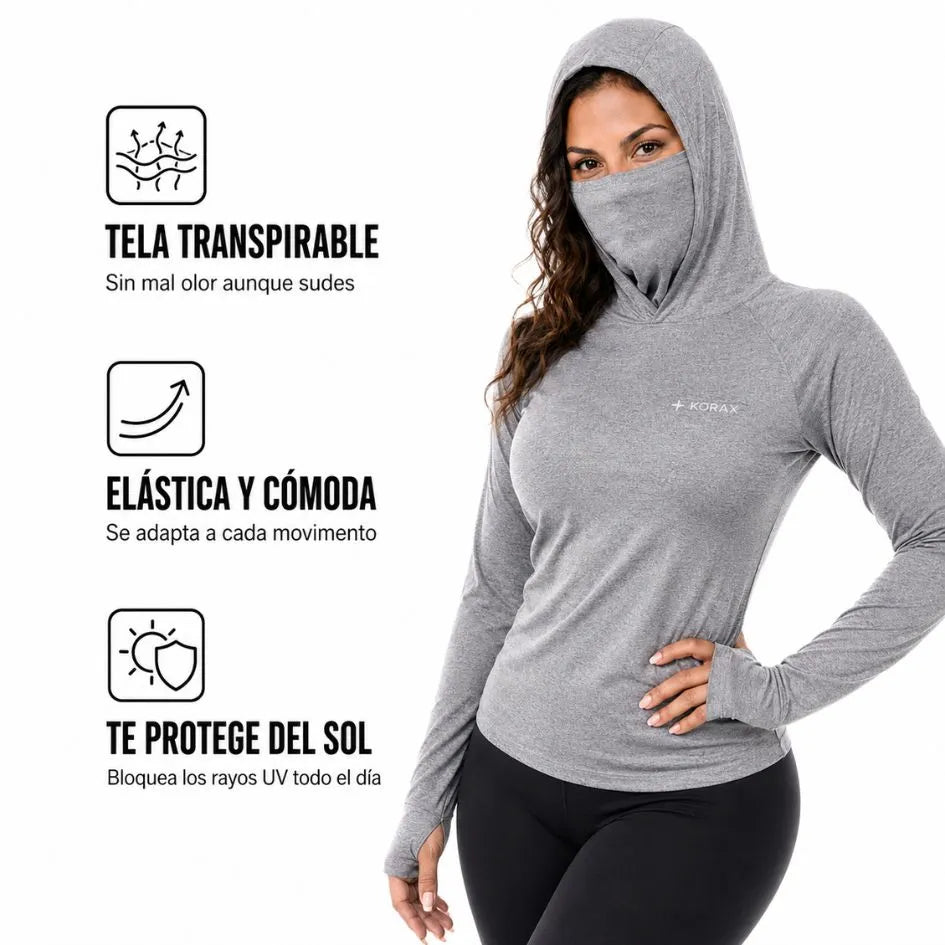 PACK X 3 BUZOS KORAX DAMA- LYCRA FRESCA ( AZUL - ROSA- GRIS)-